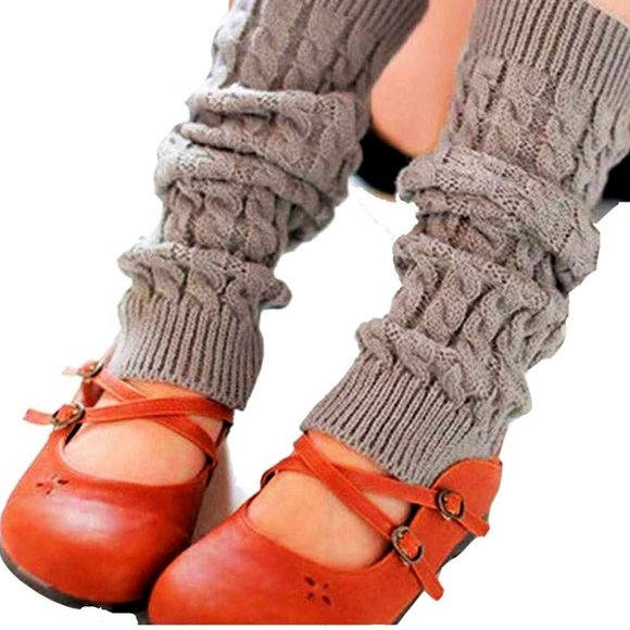 Fashion Knitted Crochet Winter Leg Warmers - Picture 2 of 16